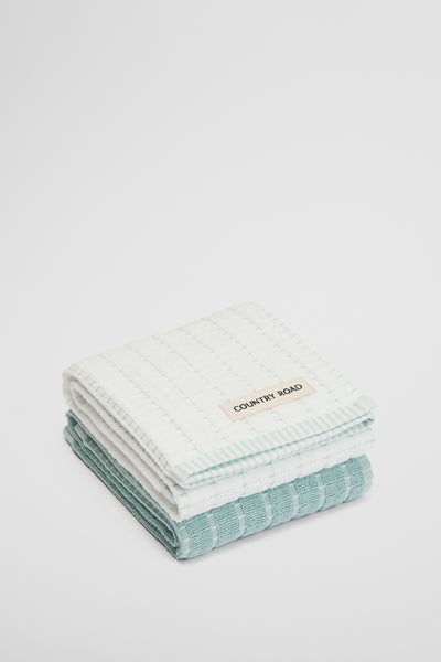 Mira Australian Cotton Tea Towel Pack Of 2