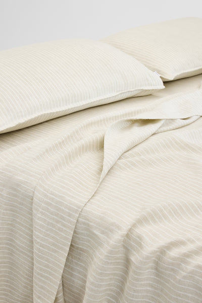 Skye Linen King Flat Sheet