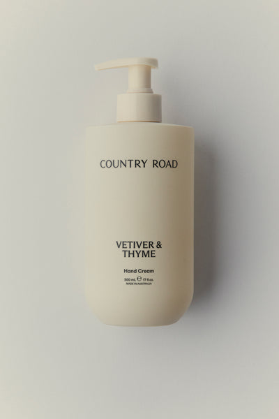 Australian Made Vetiver & Thyme Hand Cream 500Ml