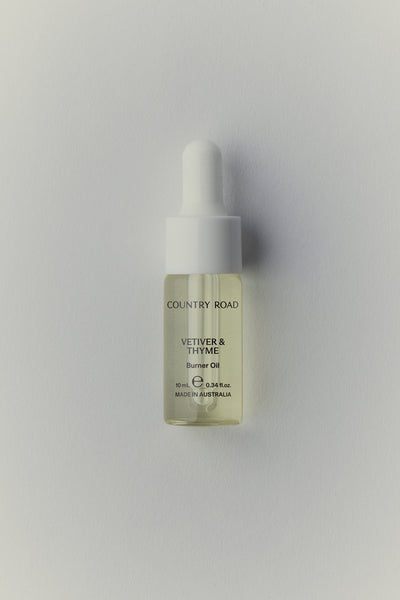 Australian Made Vetiver & Thyme Burner Oil 10Ml