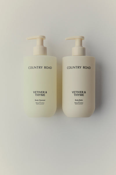 Australian Made Vetiver & Thyme Body Care Duet