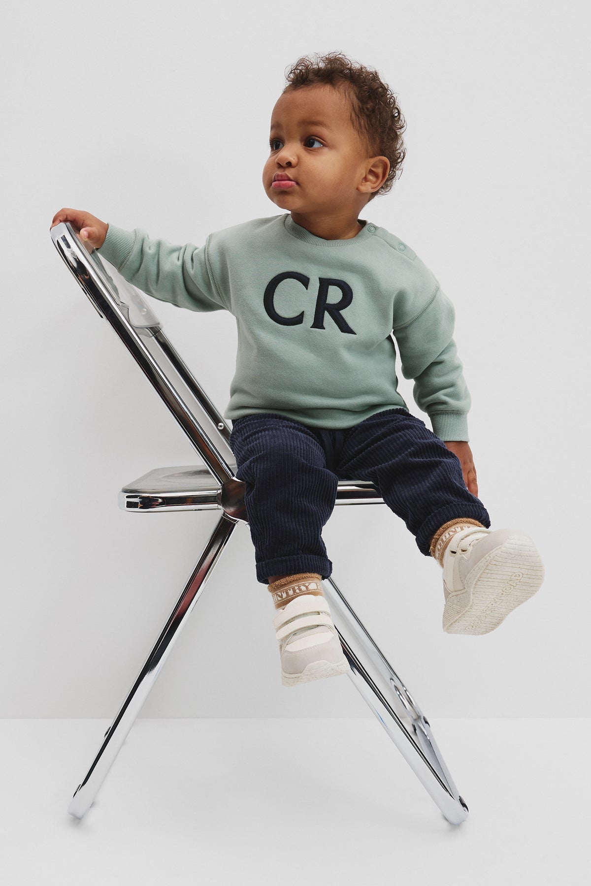 Cotton Oversized Cr Logo Sweat