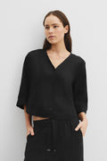 Linen 3/4 Sleeve Linen Shirt