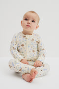 Organically Grown Cotton Squirrel Floral Jumpsuit