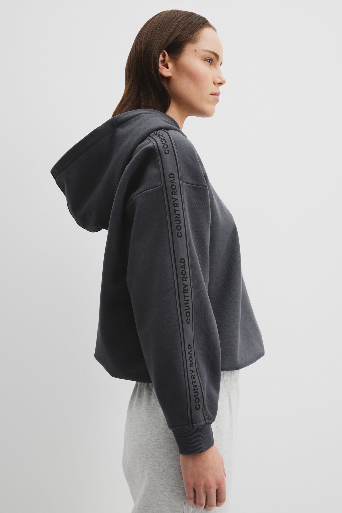 Drawcord Hooded Sweat