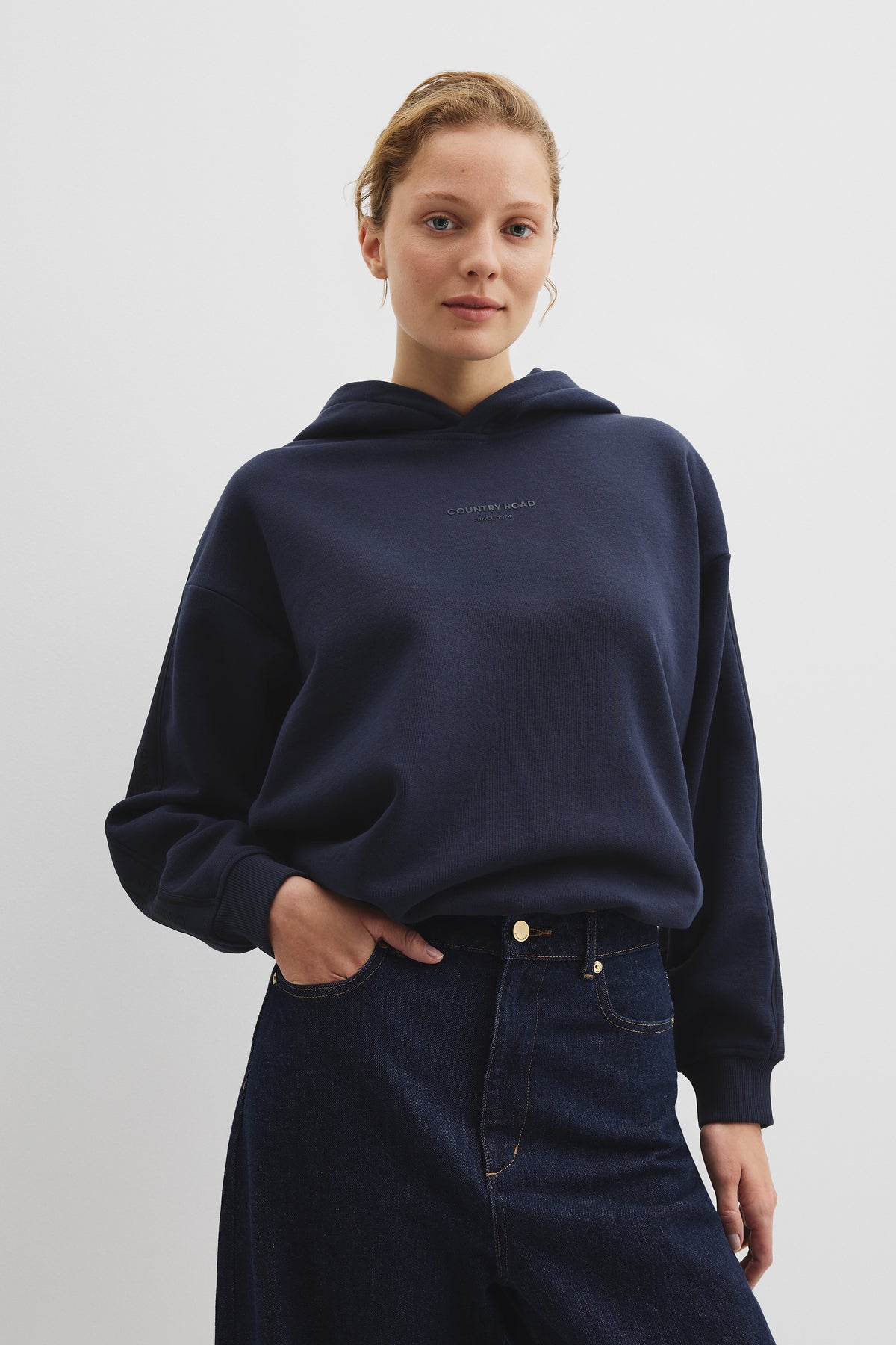 Drawcord Hooded Sweat
