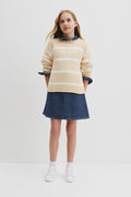 Teen Organically Grown Cotton Embroidered Logo Knit