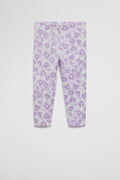 Cotton Blend Flower Legging