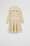 Organically Grown Cotton Collared Knit Dress