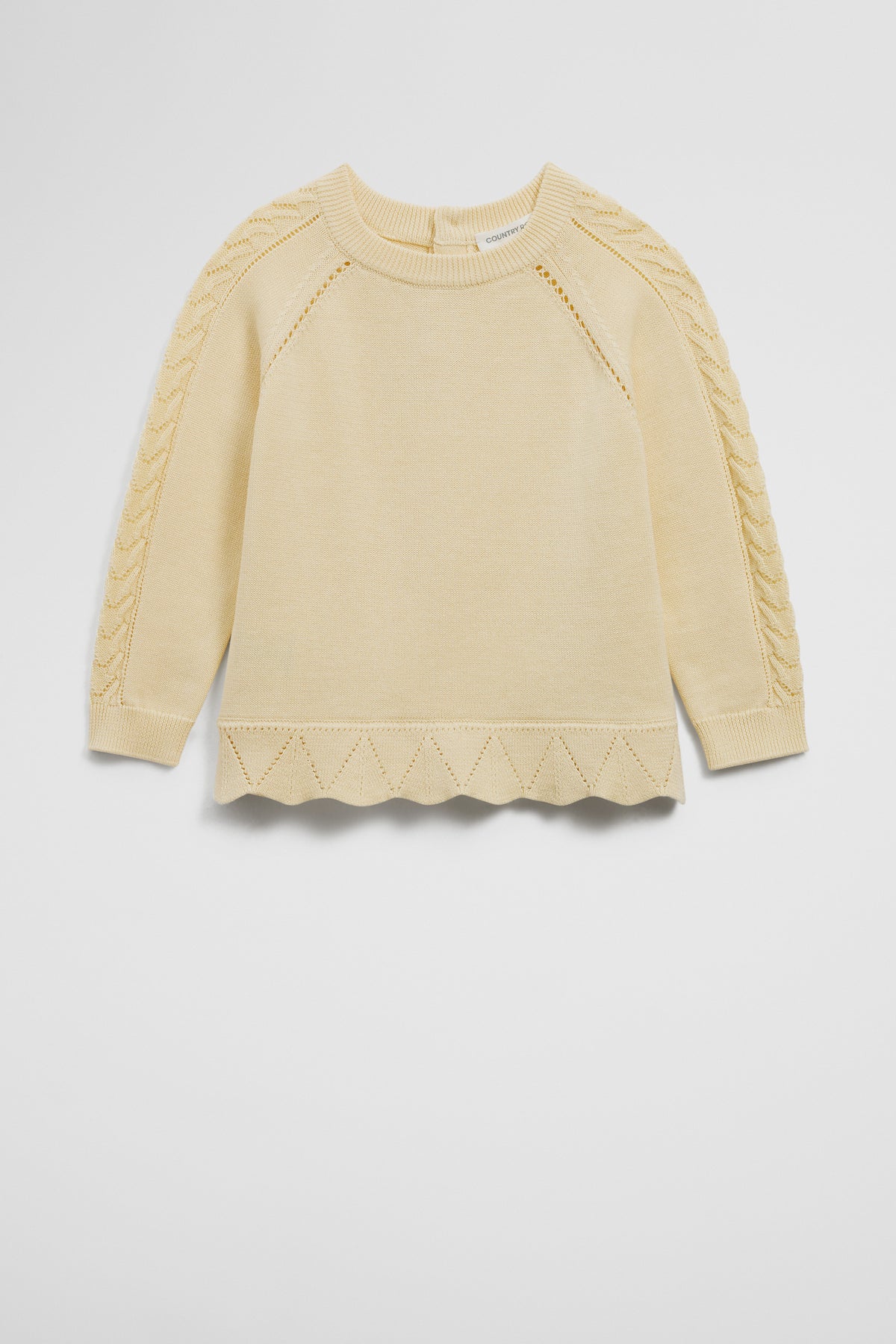 Organically Grown Cotton Peplum Knit Knit