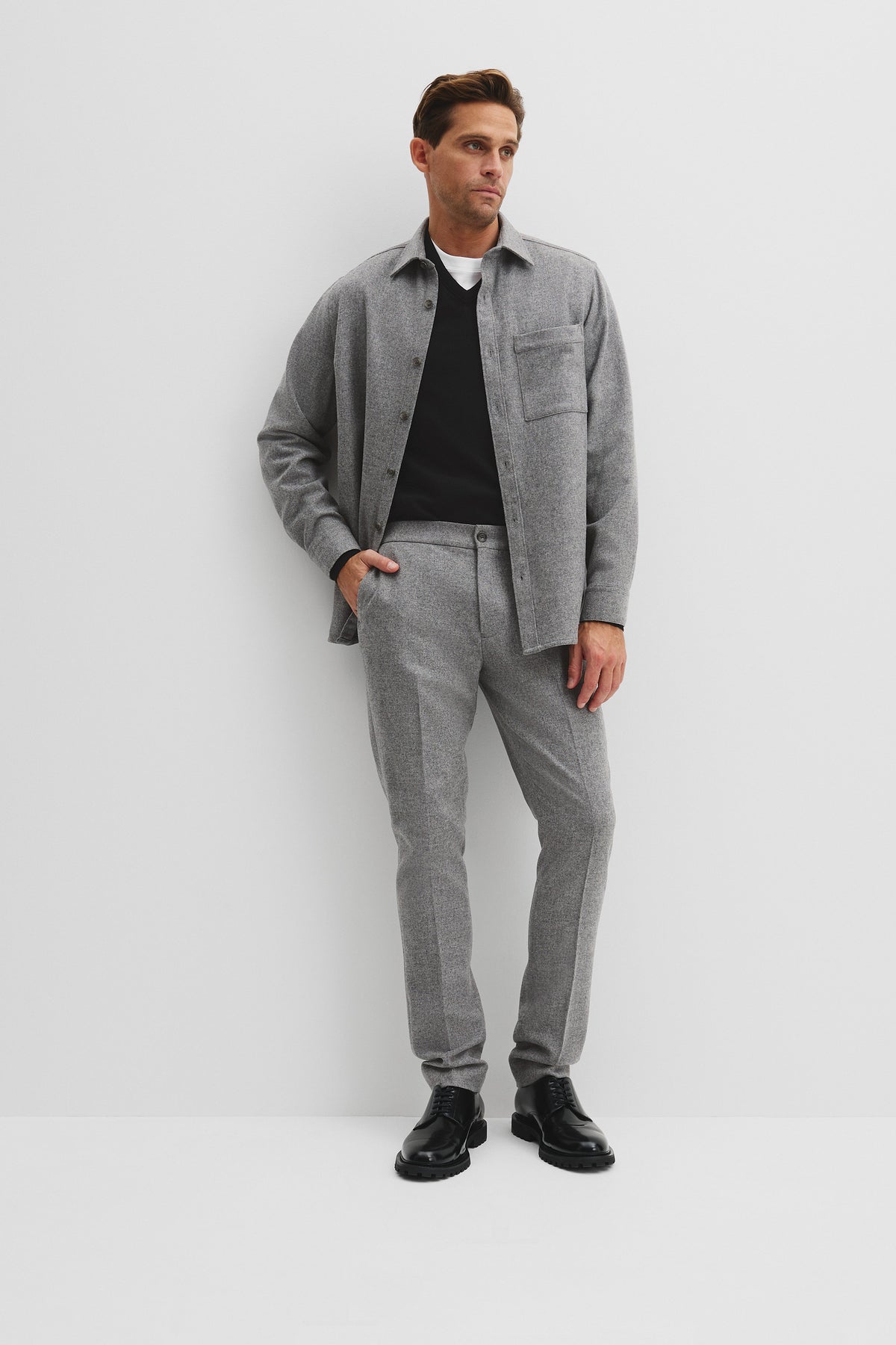 Wool Blend Elasticated Pant