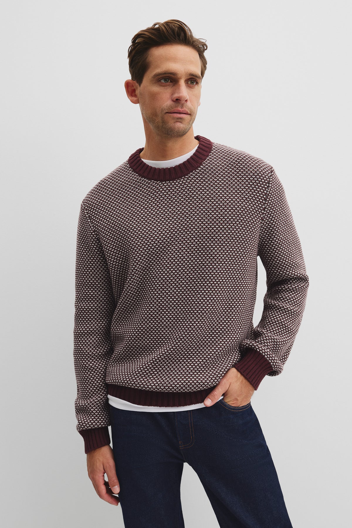 Australian Cotton Blend Textured Knit