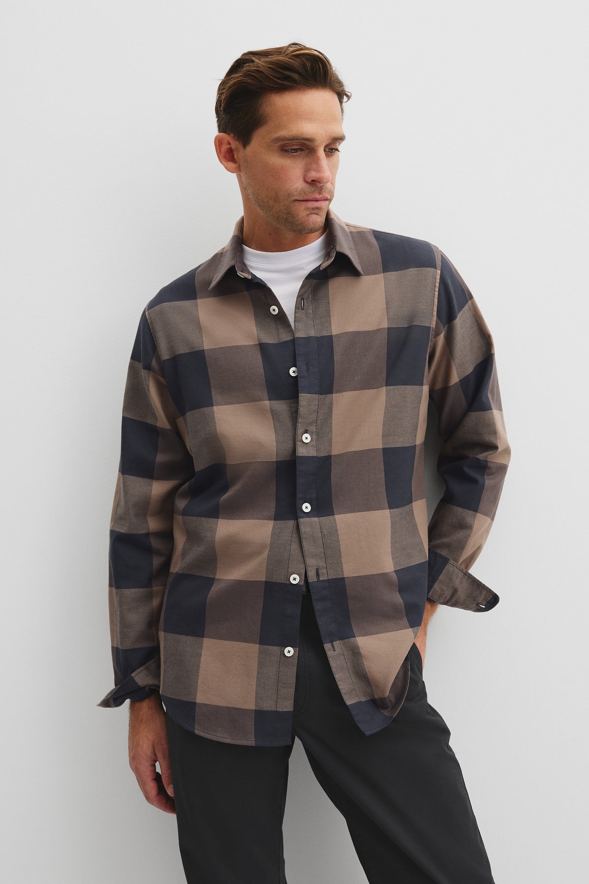 Regular Fit Cotton Flannel Shirt