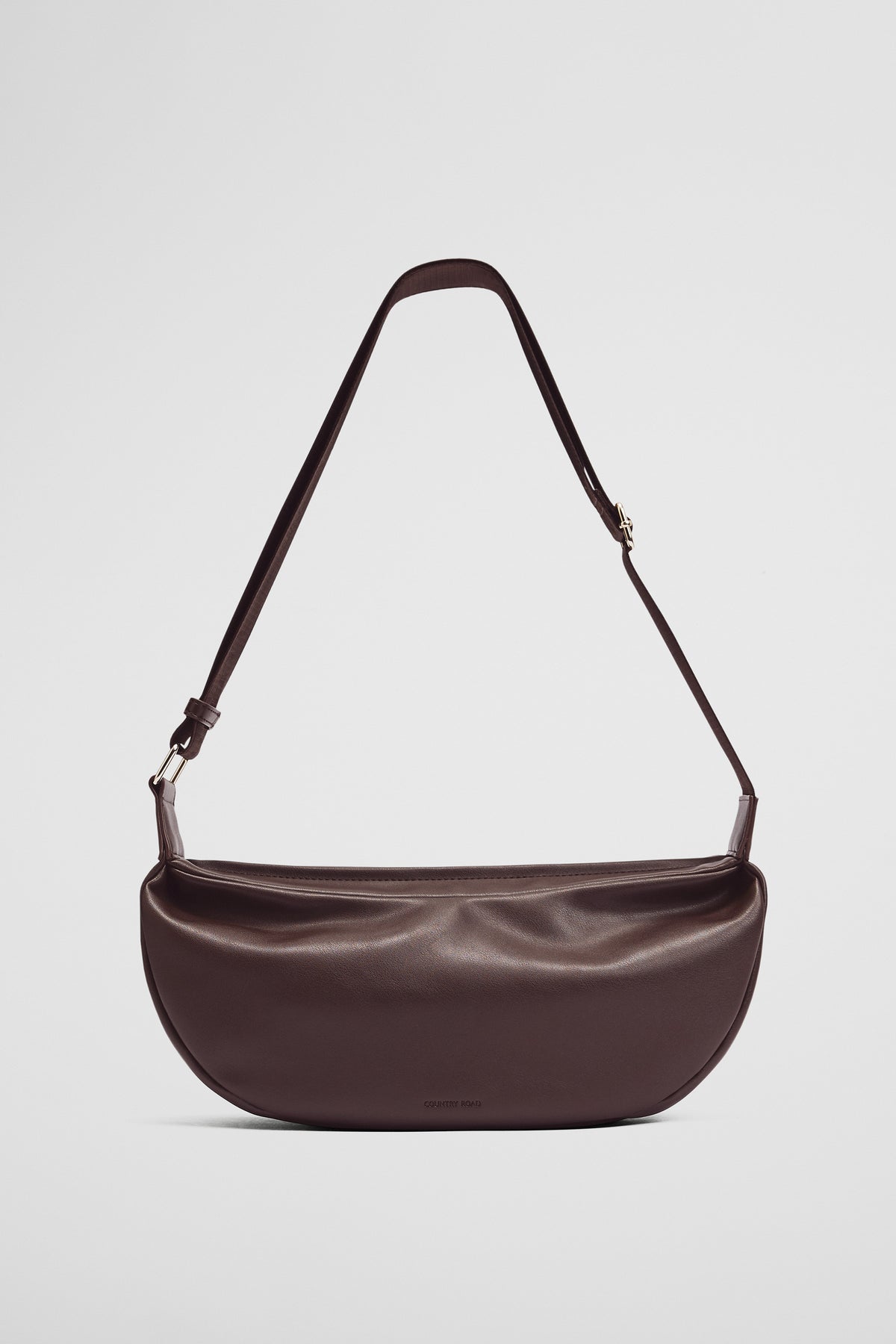 Polyester Blend Crescent Crossbody