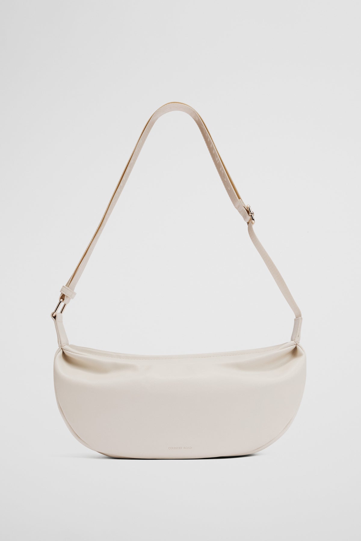 Polyester Blend Crescent Crossbody