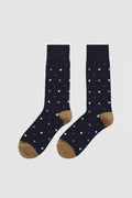 Australian Cotton Blend Multi Spot Sock