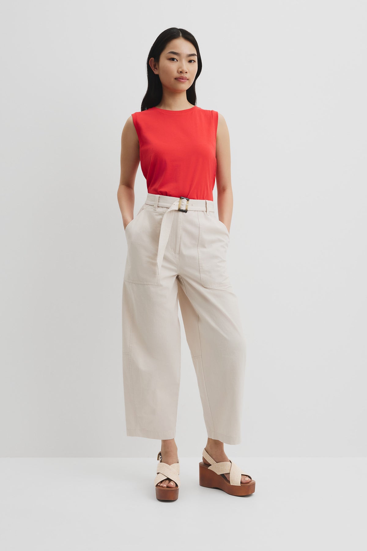 Australian Cotton Relaxed Crew Tank