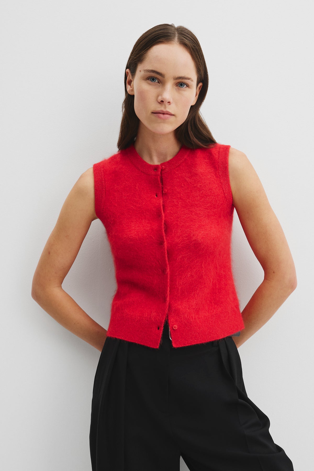 High Pile Knit Vest