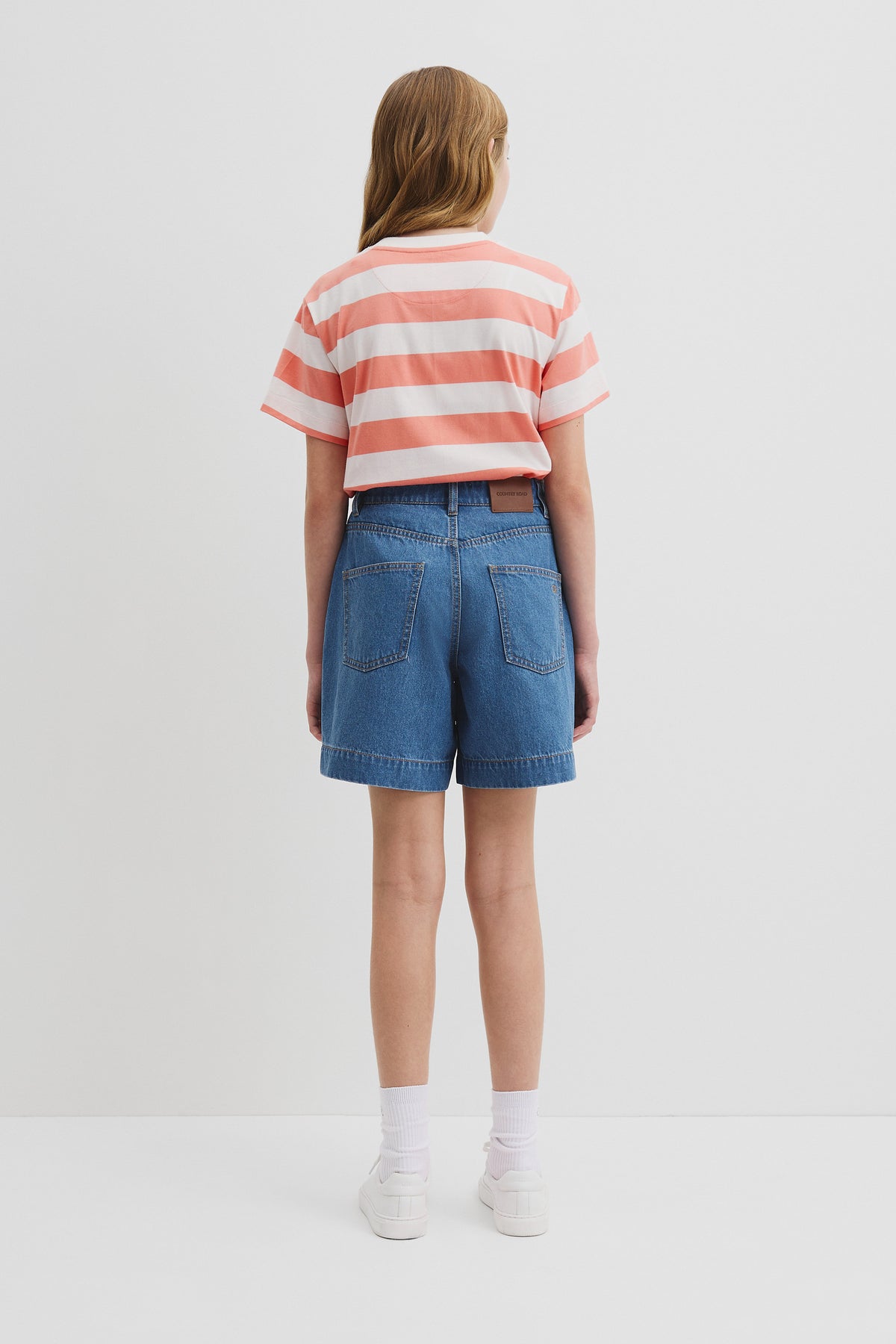 Hi Rise Denim Short