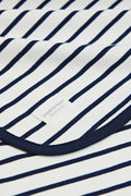 Organically Grown Cotton Stripe Rib Blanket