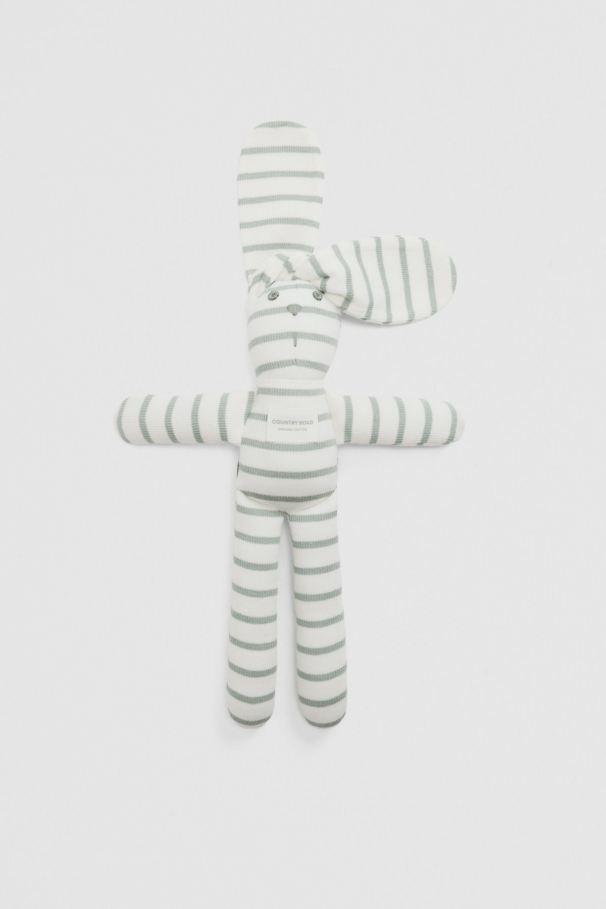 Organically Grown Cotton Stripe Rib Bunny