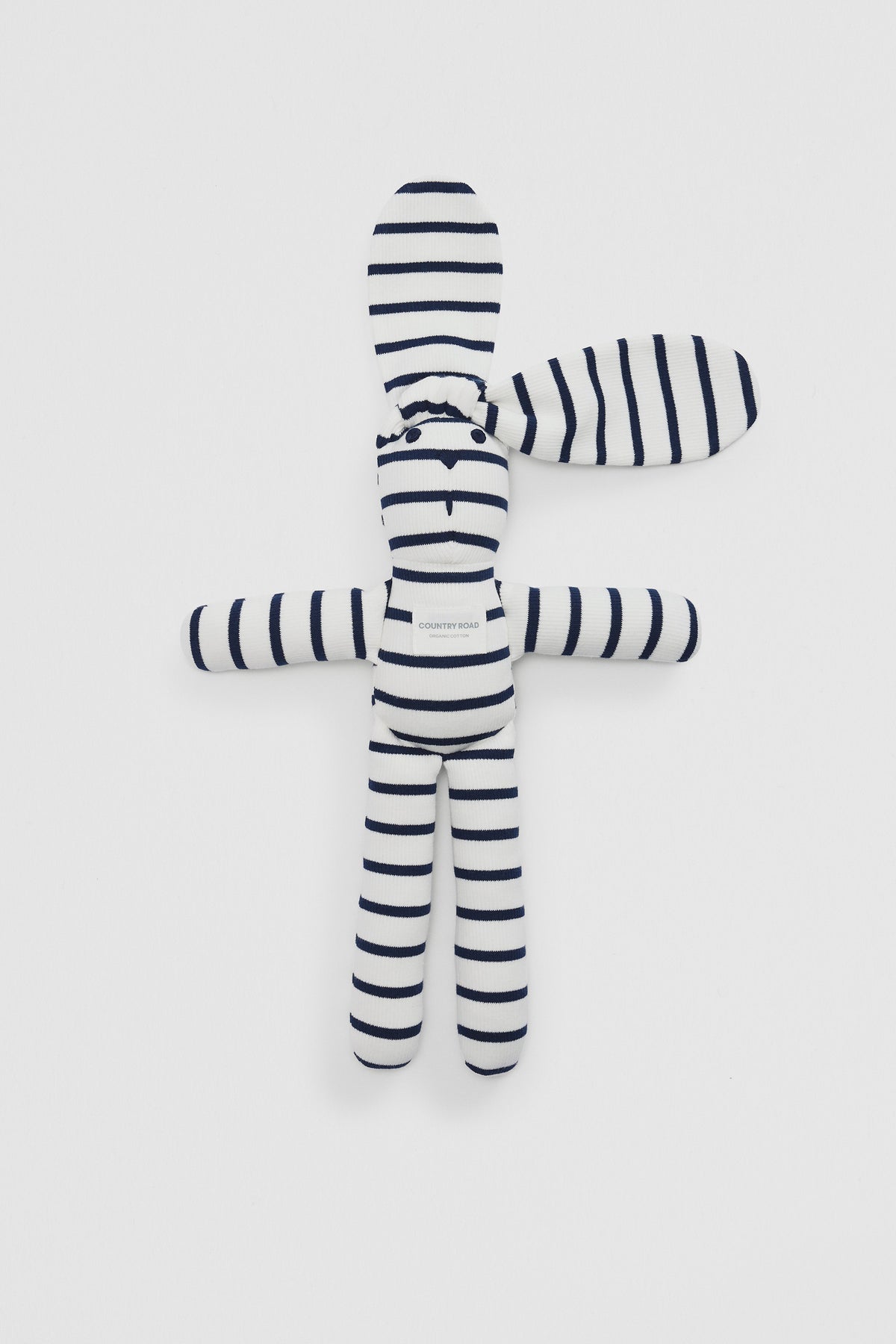 Organically Grown Cotton Stripe Rib Bunny