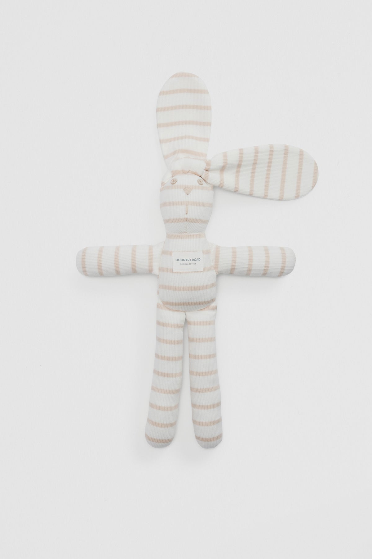 Organically Grown Cotton Stripe Rib Bunny