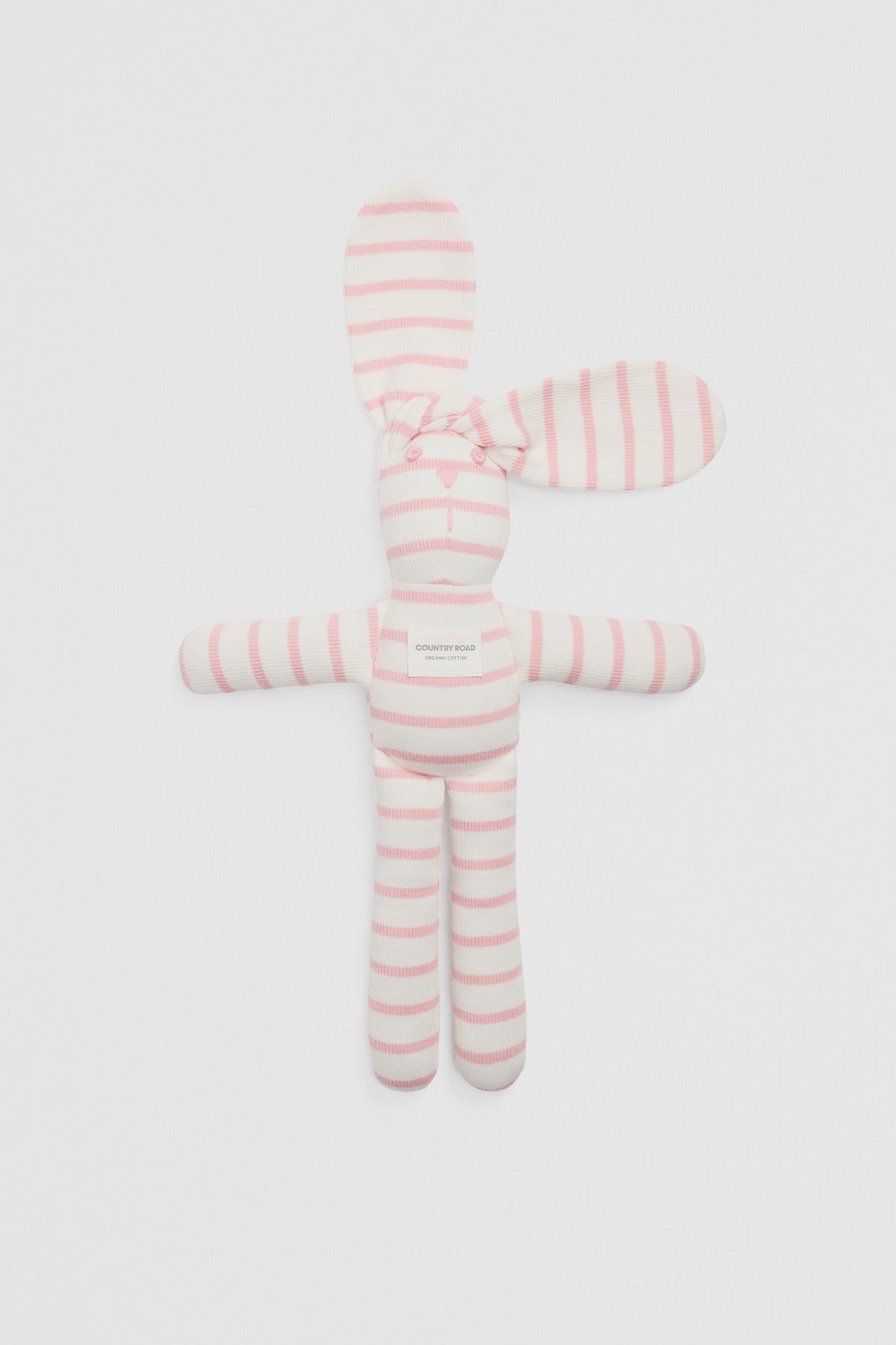 Organically Grown Cotton Stripe Rib Bunny