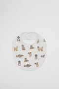 Organically Grown Cotton Dog Print Bib