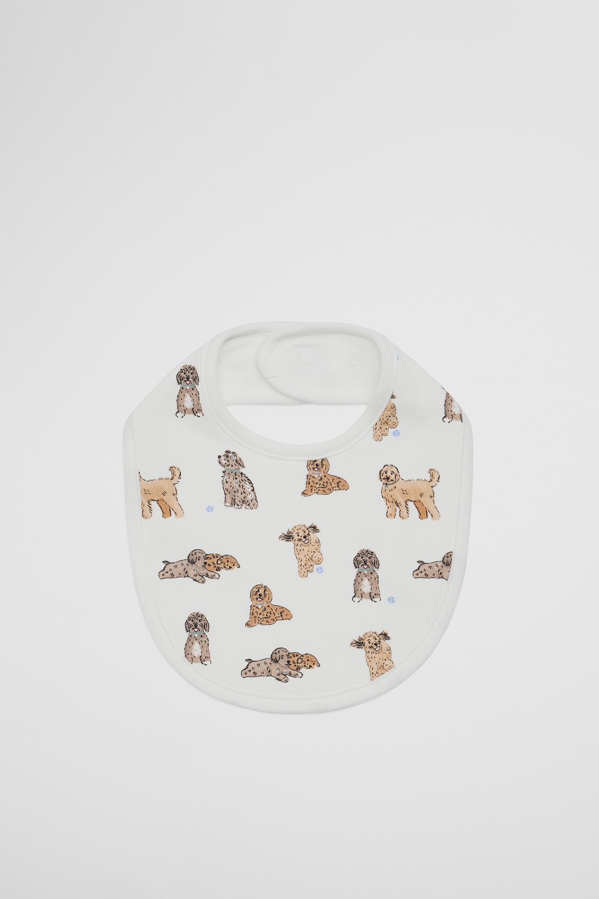 Organically Grown Cotton Dog Print Bib