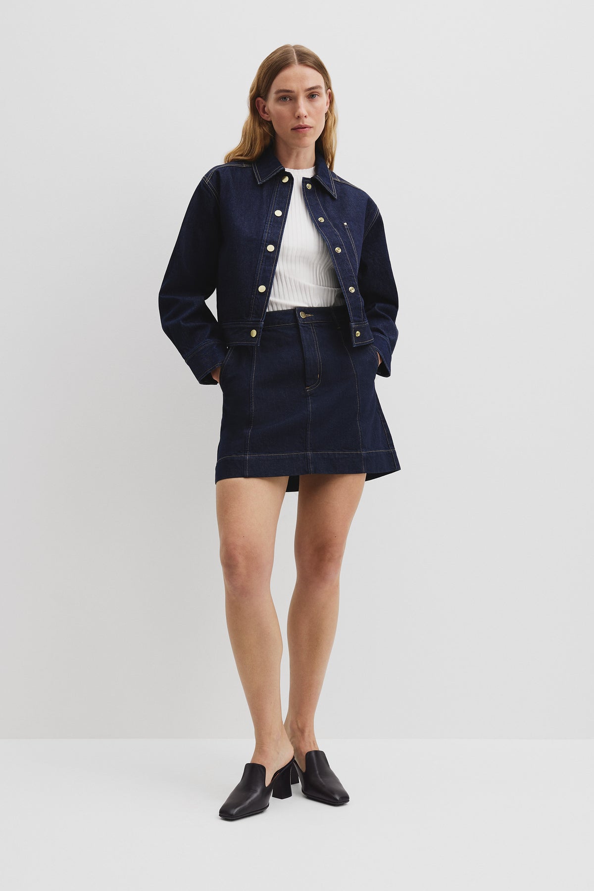 Denim Mini Skirt