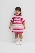 Cotton T-Shirt Logo Dress