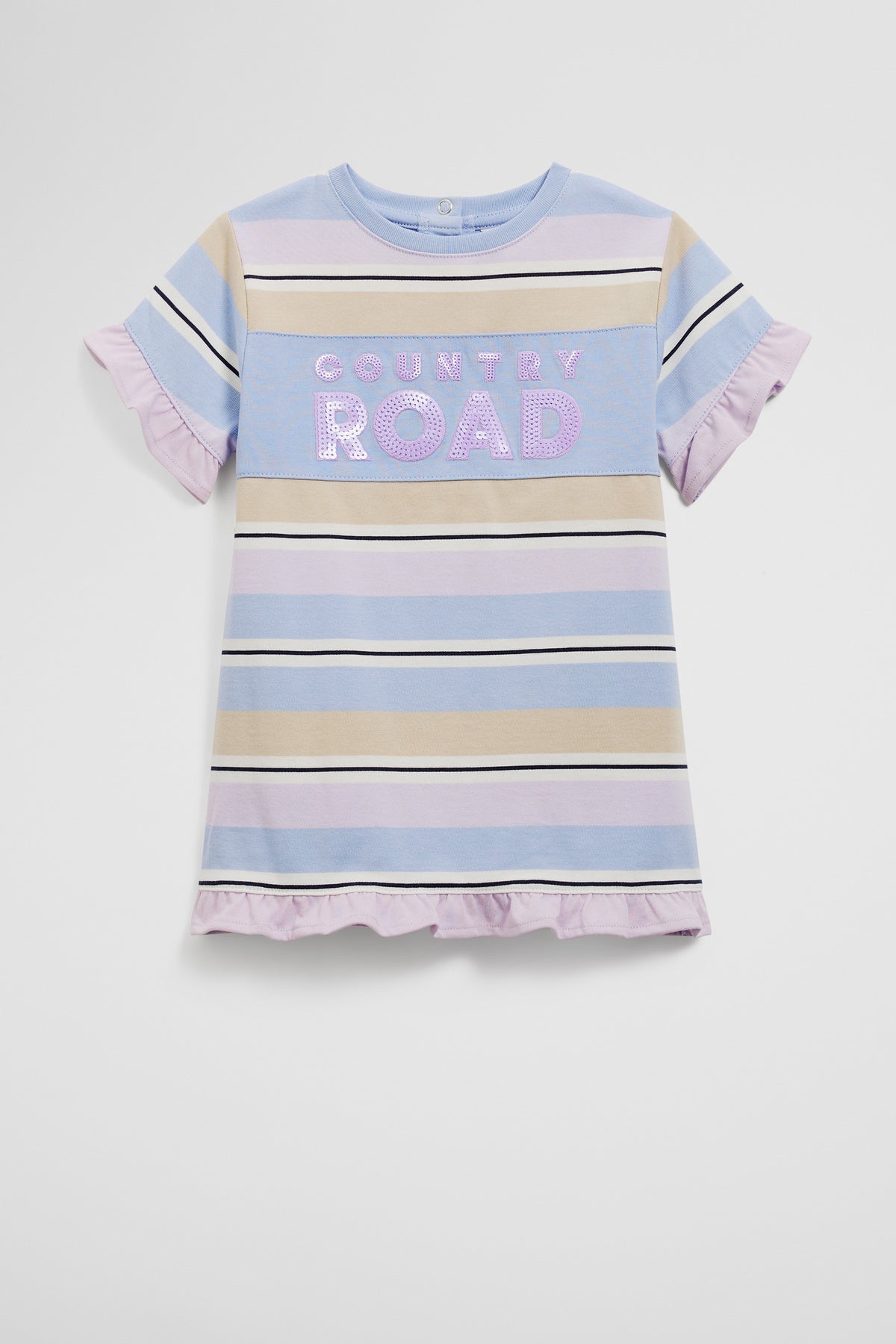 Cotton T-Shirt Logo Dress
