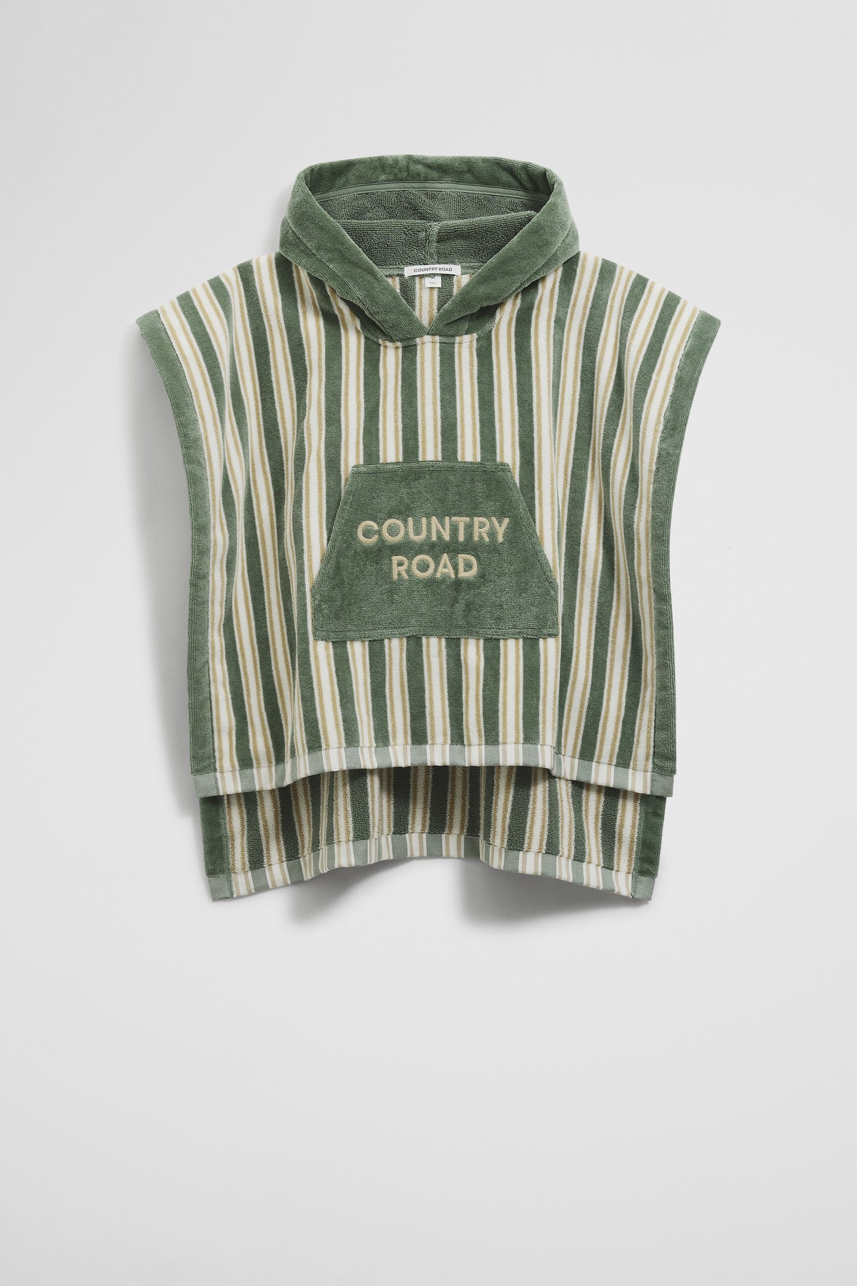 Australian Cotton Logo Stripe Poncho