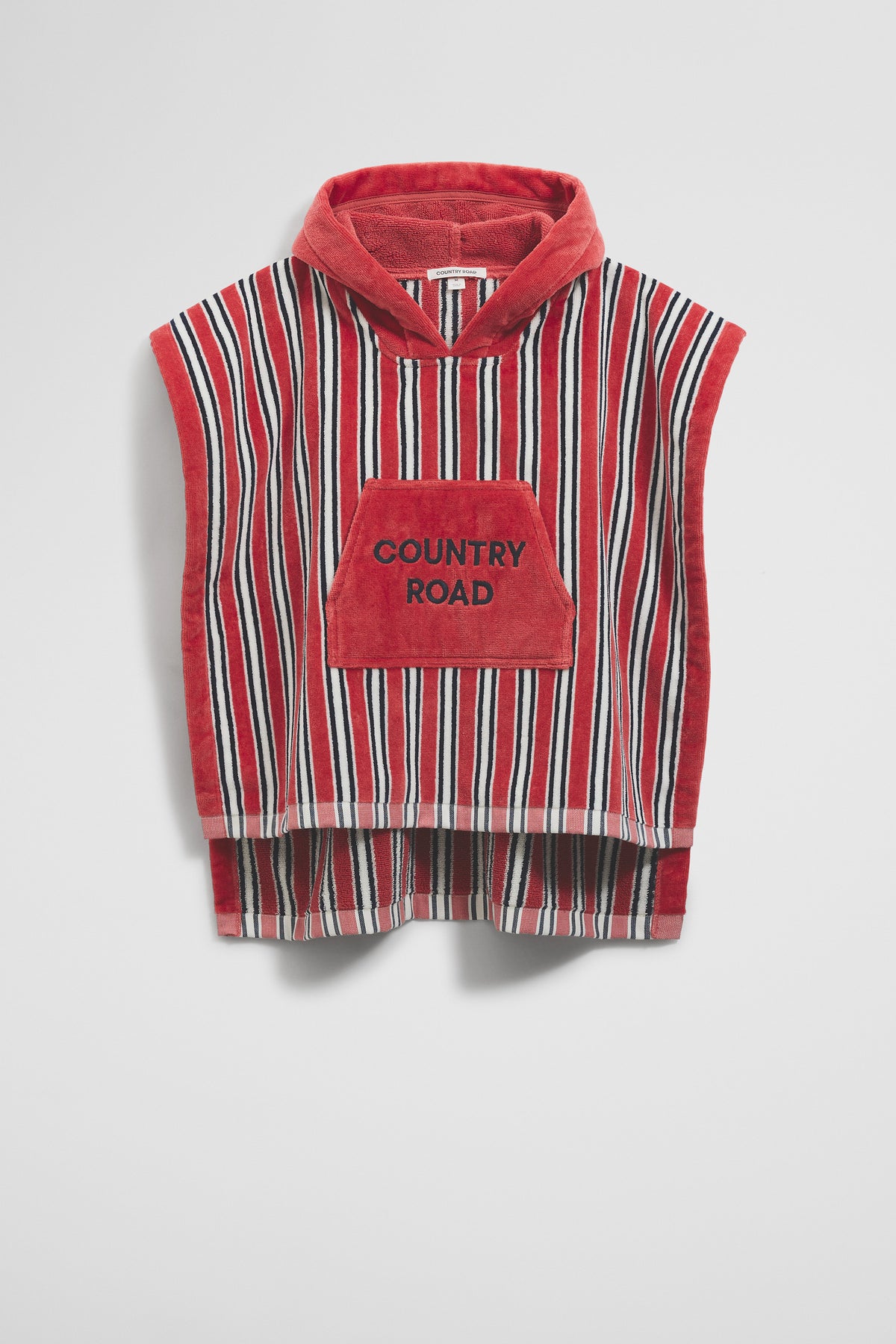 Australian Cotton Logo Stripe Poncho