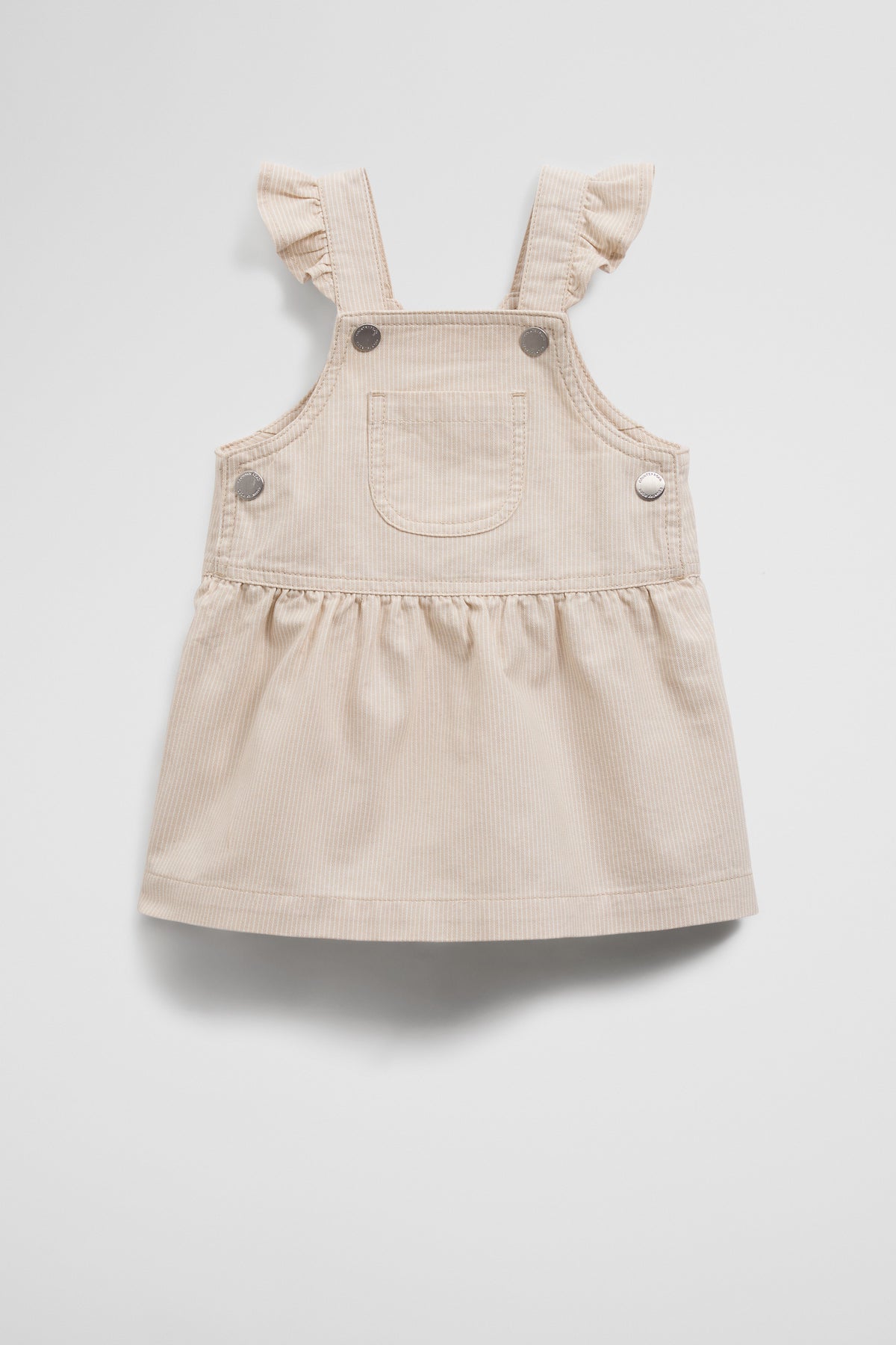 Organically Grown Cotton Railroad Frill Dress