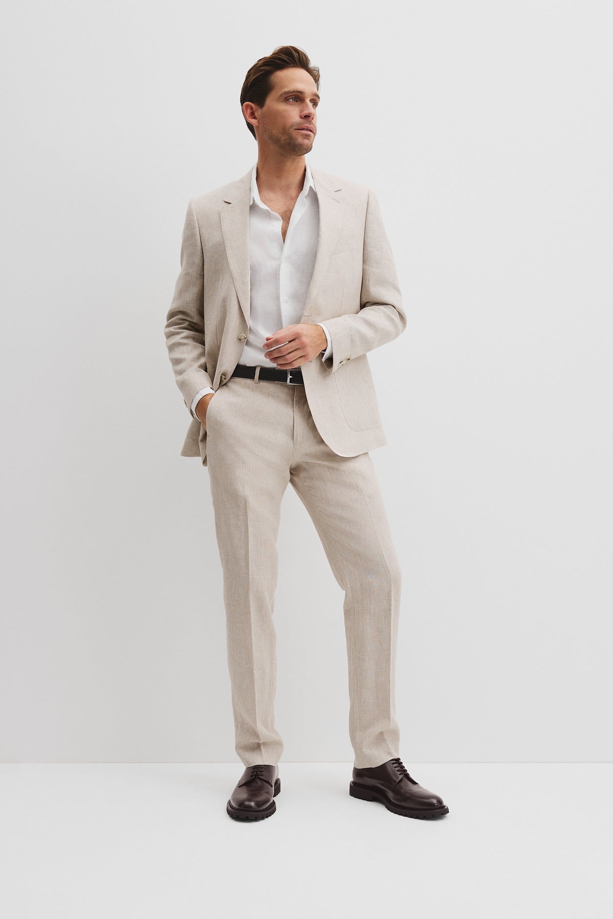 Linen Check Pant