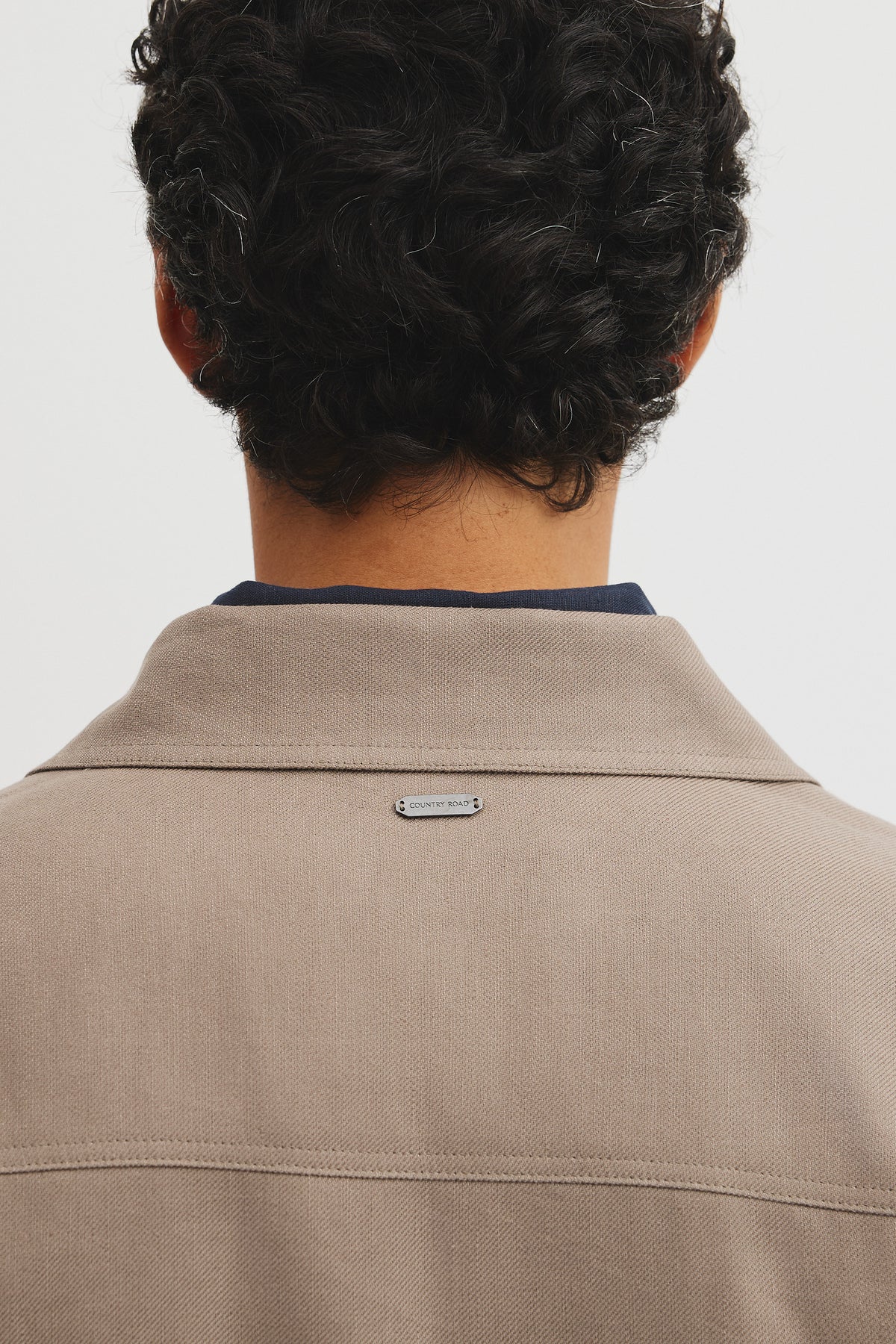 Cotton Linen Blend Zip Through Jacket