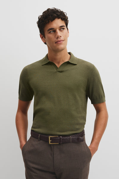 Australian Cotton Blend Silk Trophy Polo