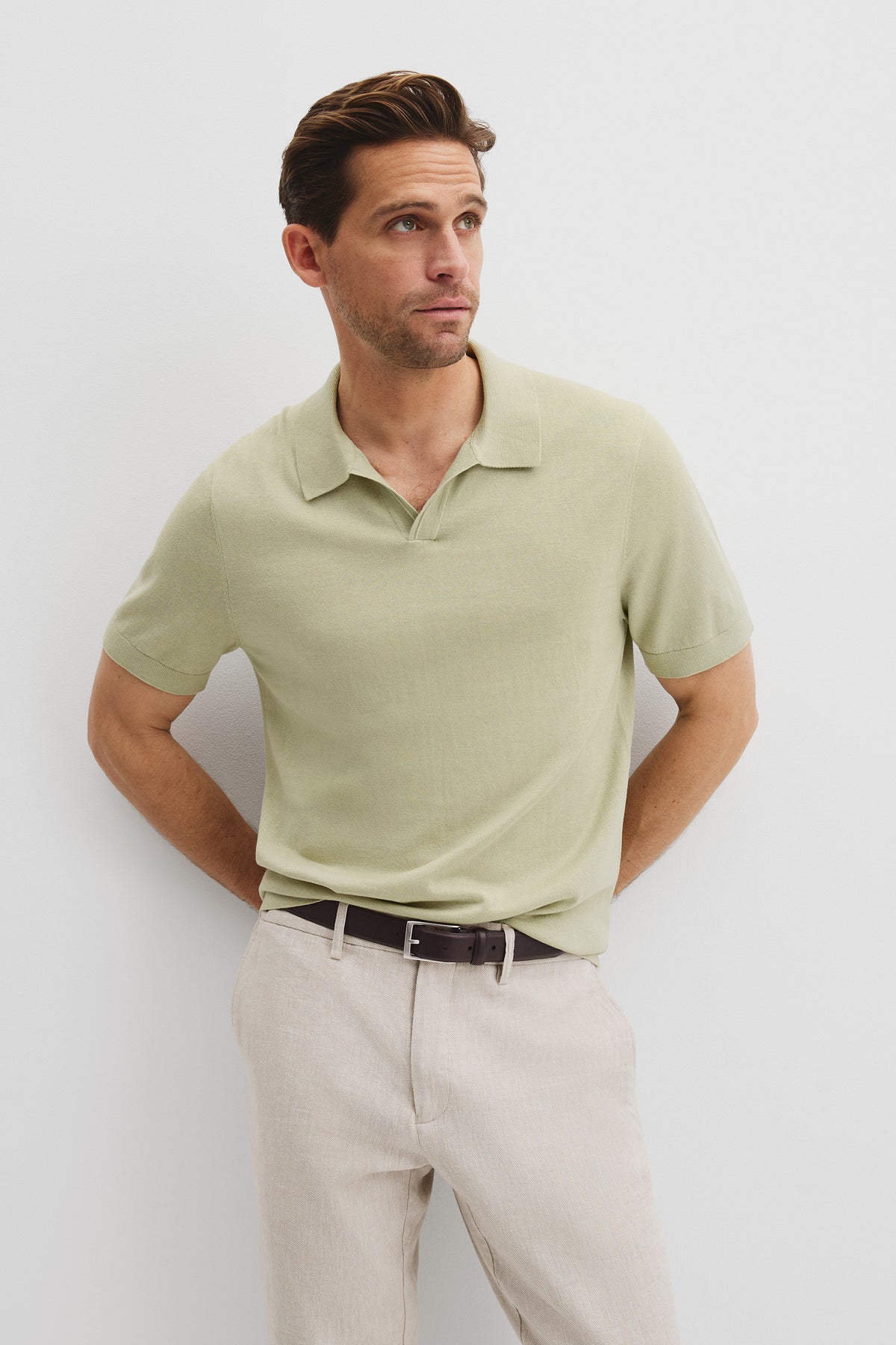Australian Cotton Blend Silk Trophy Polo