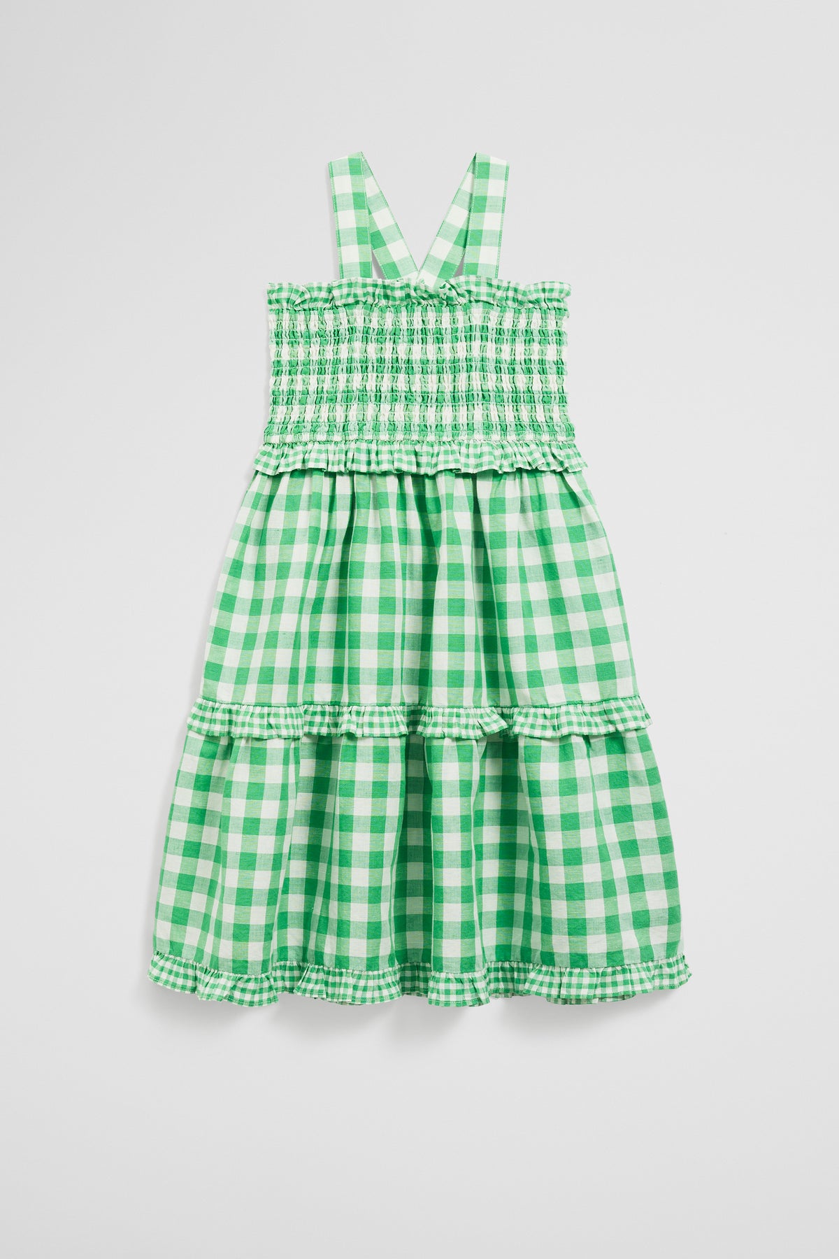 Gingham Midi Dress