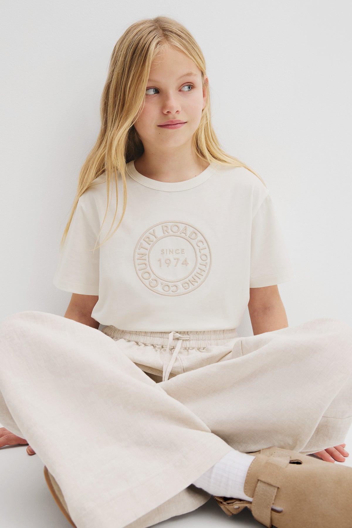 Australian Cotton Oversized Logo T-Shirt
