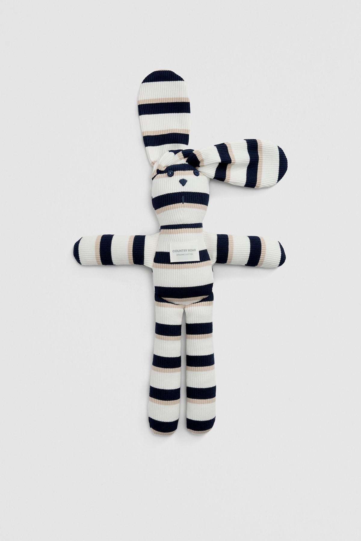 Organically Grown Cotton Stripe Bunny