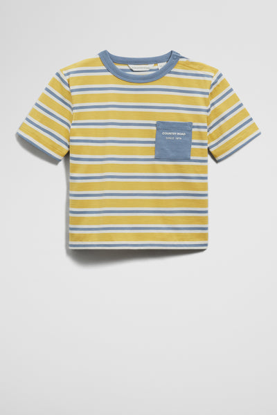 Organically Grown Cotton Stripe Pocket T-Shirt
