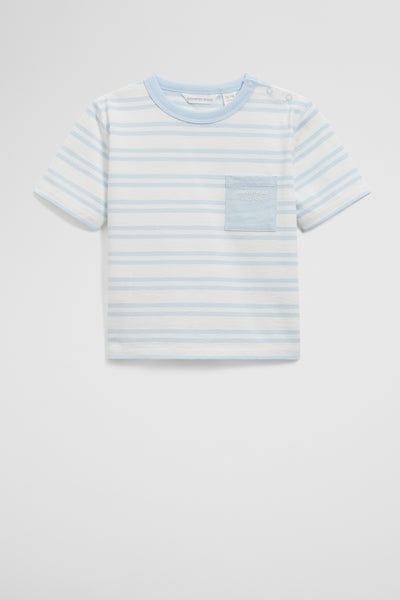 Organically Grown Cotton Stripe Pocket T-Shirt