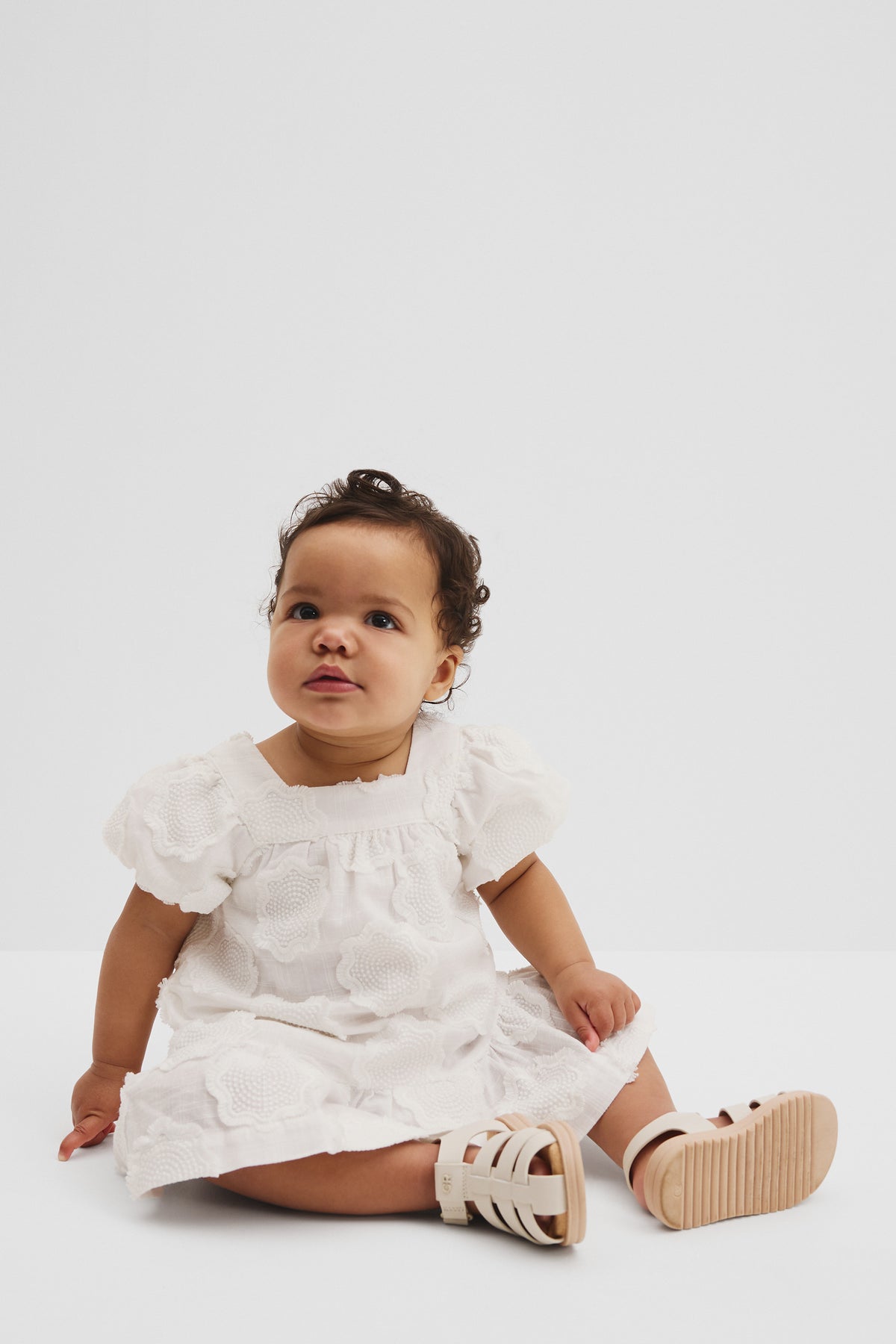 Cotton Embroidered Floral Dress