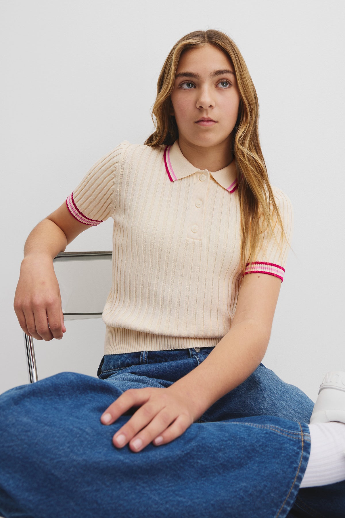 Teen Cotton Knit Polo