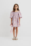 Shirred Mini Dress