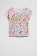 Cotton Sequin Logo T-Shirt