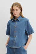 Short Sleeve Denim Shirt